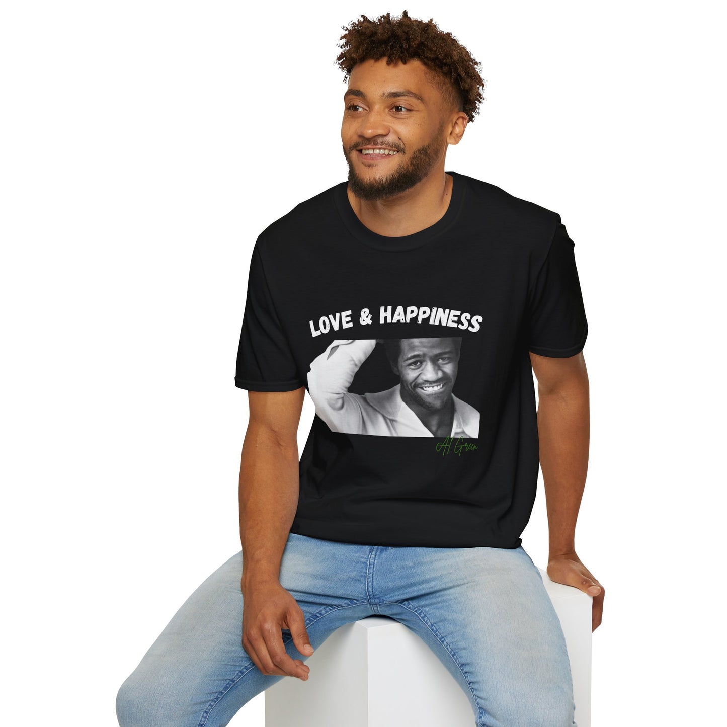 Al Green “Love & Happiness” T-Shirt | Melodic Mi Collection | Soul Legend Vintage Music Tee for Adults