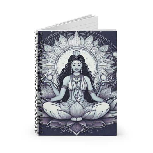 Lotus Goddess Meditation Blank Journal – Capture Insights & Intuition