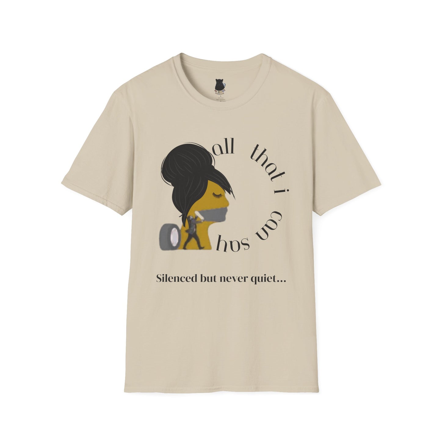 Silenced But Never Quiet T-Shirt | Petty Mi Collection | Speak Your Truth Empowerment Tee for Adults