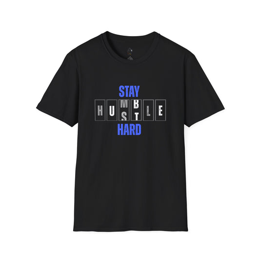 “Stay Humble Hustle Hard” Motivational T-Shirt | M-Bodi Dezigns | Grind & Growth Apparel for Adults