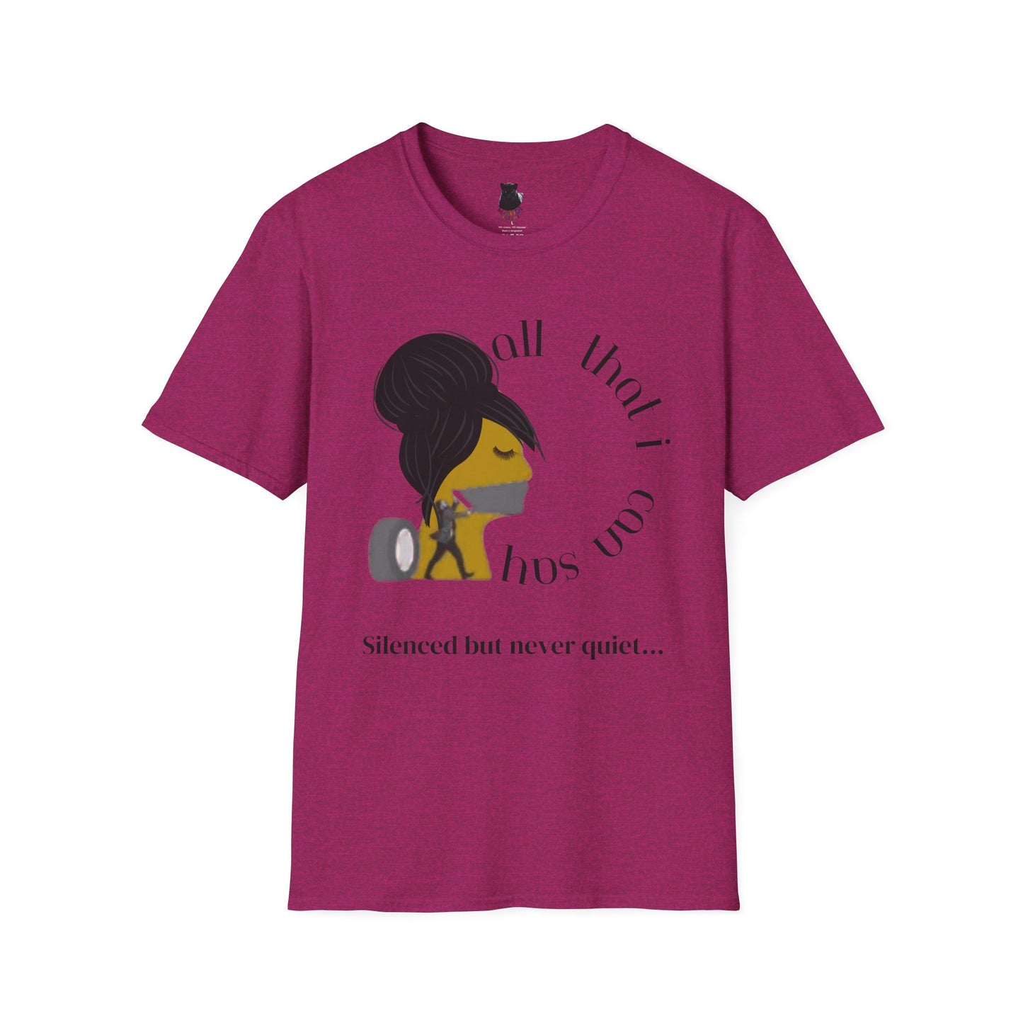 Silenced But Never Quiet T-Shirt | Petty Mi Collection | Speak Your Truth Empowerment Tee for Adults