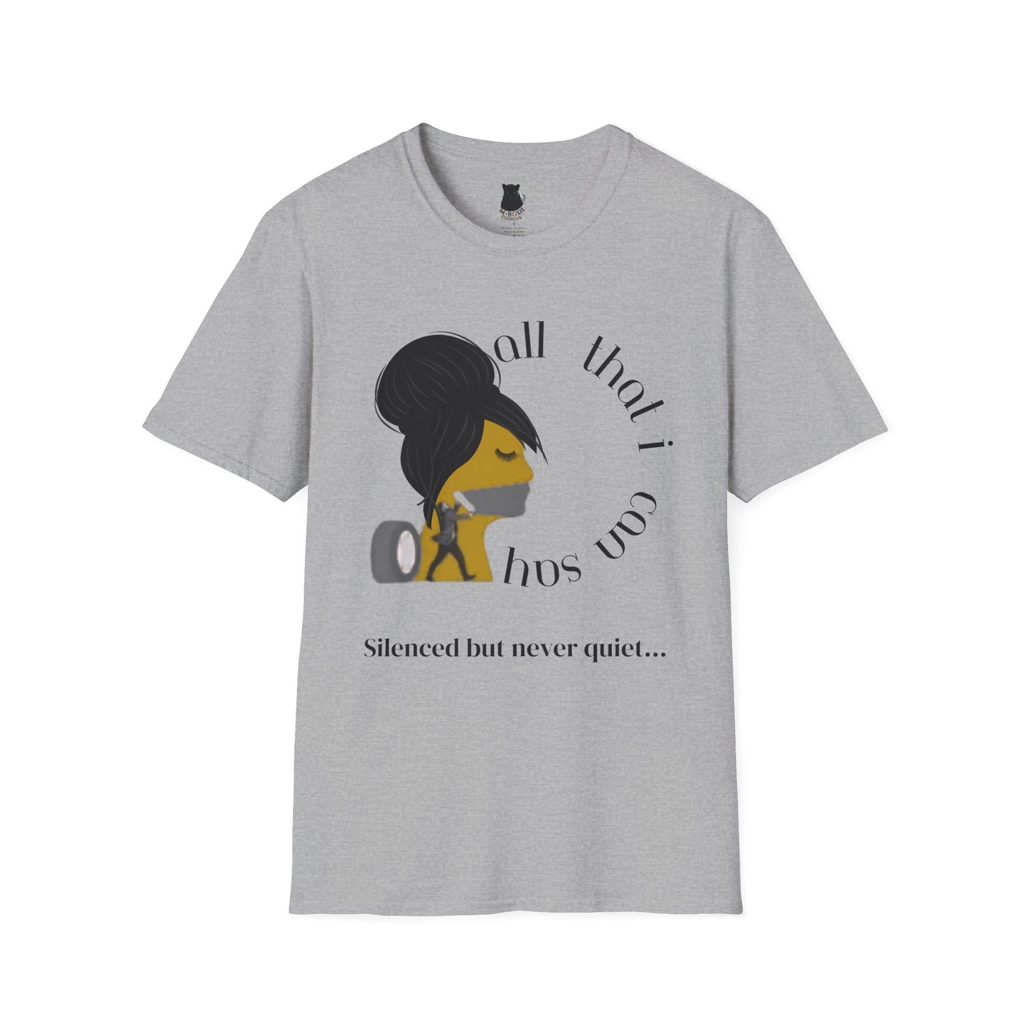 Silenced But Never Quiet T-Shirt | Petty Mi Collection | Speak Your Truth Empowerment Tee for Adults