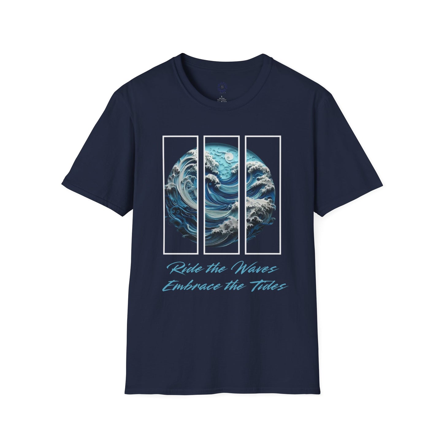 “Ride the Waves, Embrace the Tides” Ocean-Inspired Graphic Tee