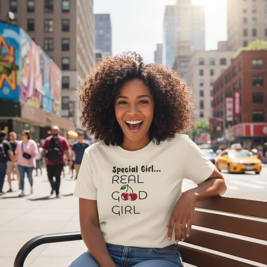 “Special Girl… Real Good Girl” Lyric-Inspired T-Shirt | Melodic-Mi Collection | Vintage Q-Tip “Vivrant Thang” Graphic Tee for Adults