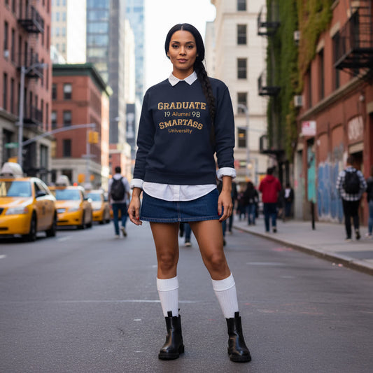 M-Bodi Dezigns “Smartass University” Alumni Crewneck – Graduate Edition