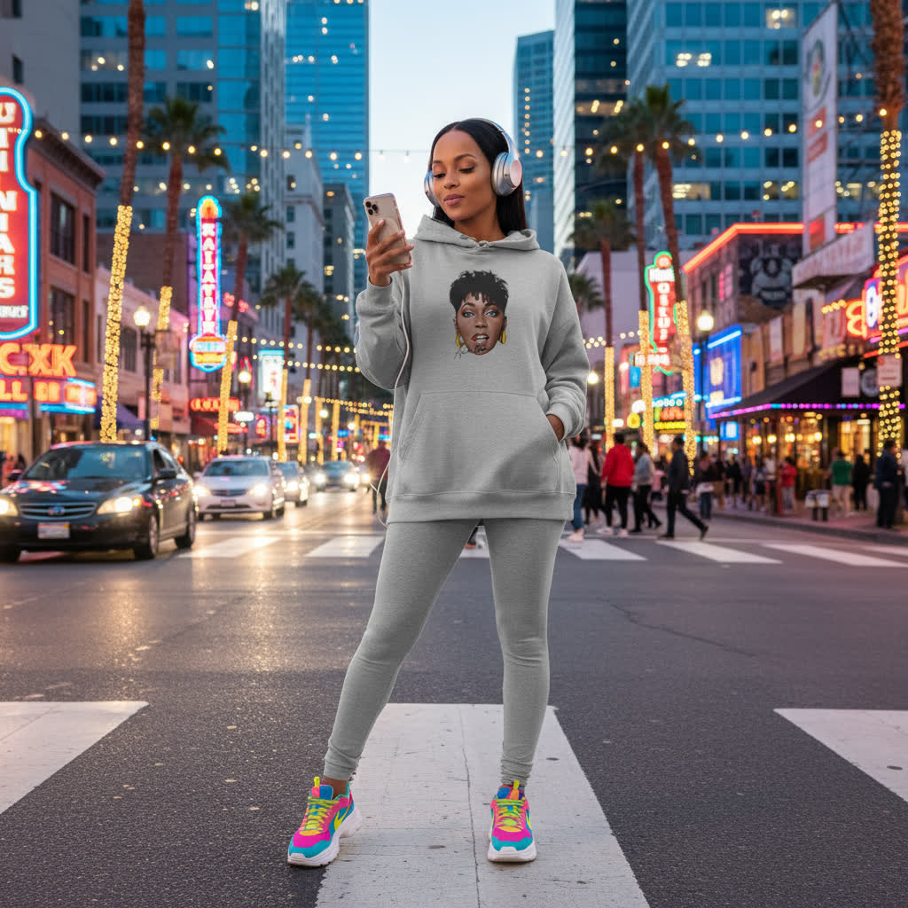 “Sweet Love" Anita Baker Tribute Hoodie | Melodic-Mi Collection | Retro Soul & R&B Icon Graphic Hoodie for Adults