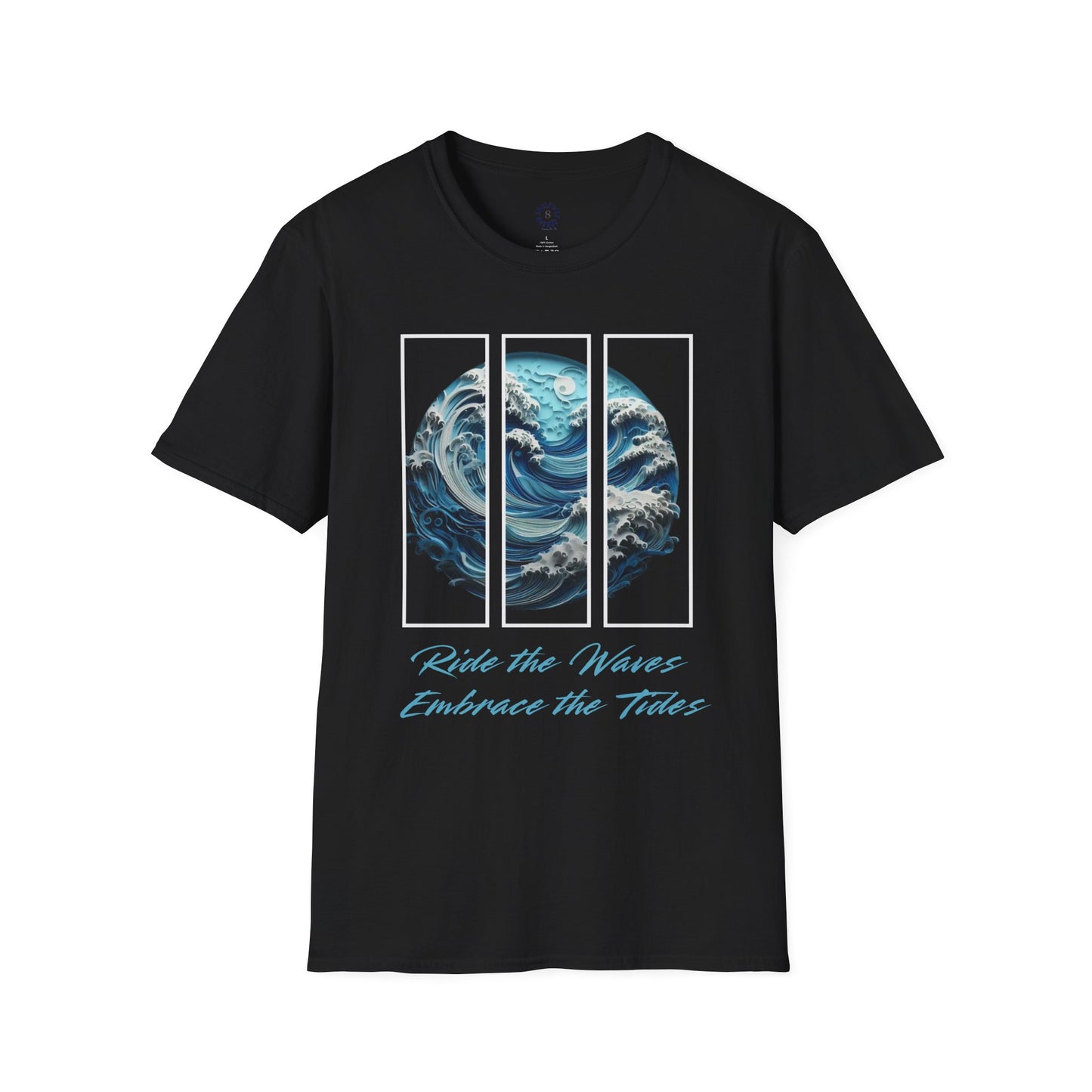 “Ride the Waves, Embrace the Tides” Ocean-Inspired Graphic Tee