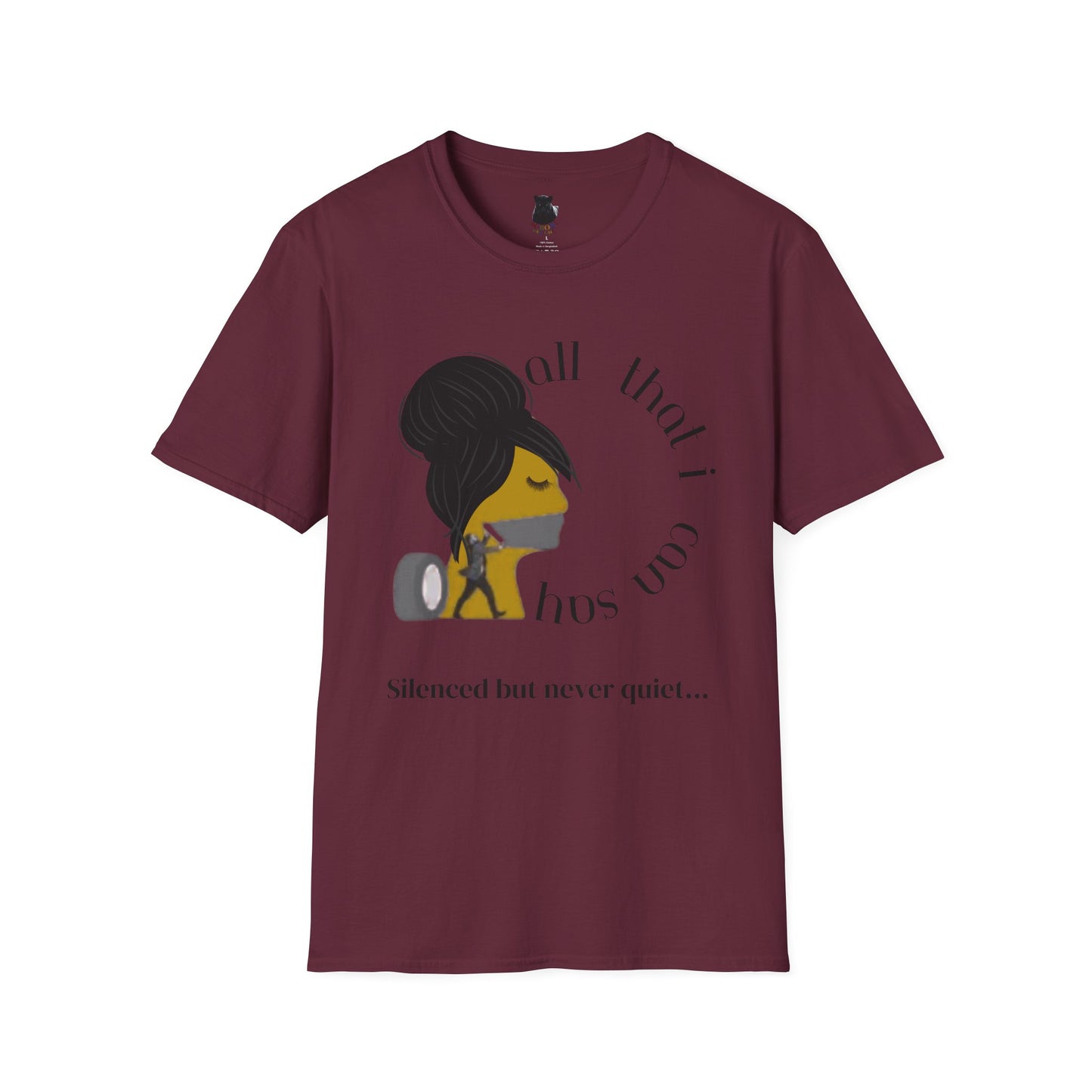 Silenced But Never Quiet T-Shirt | Petty Mi Collection | Speak Your Truth Empowerment Tee for Adults