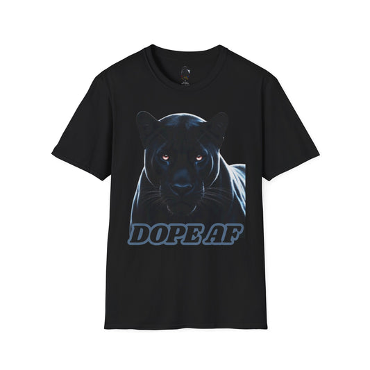 “Dope AF” Black Panther Graphic T-Shirt | M-Bodi Dezigns | Bold Power & Style Statement for Adults