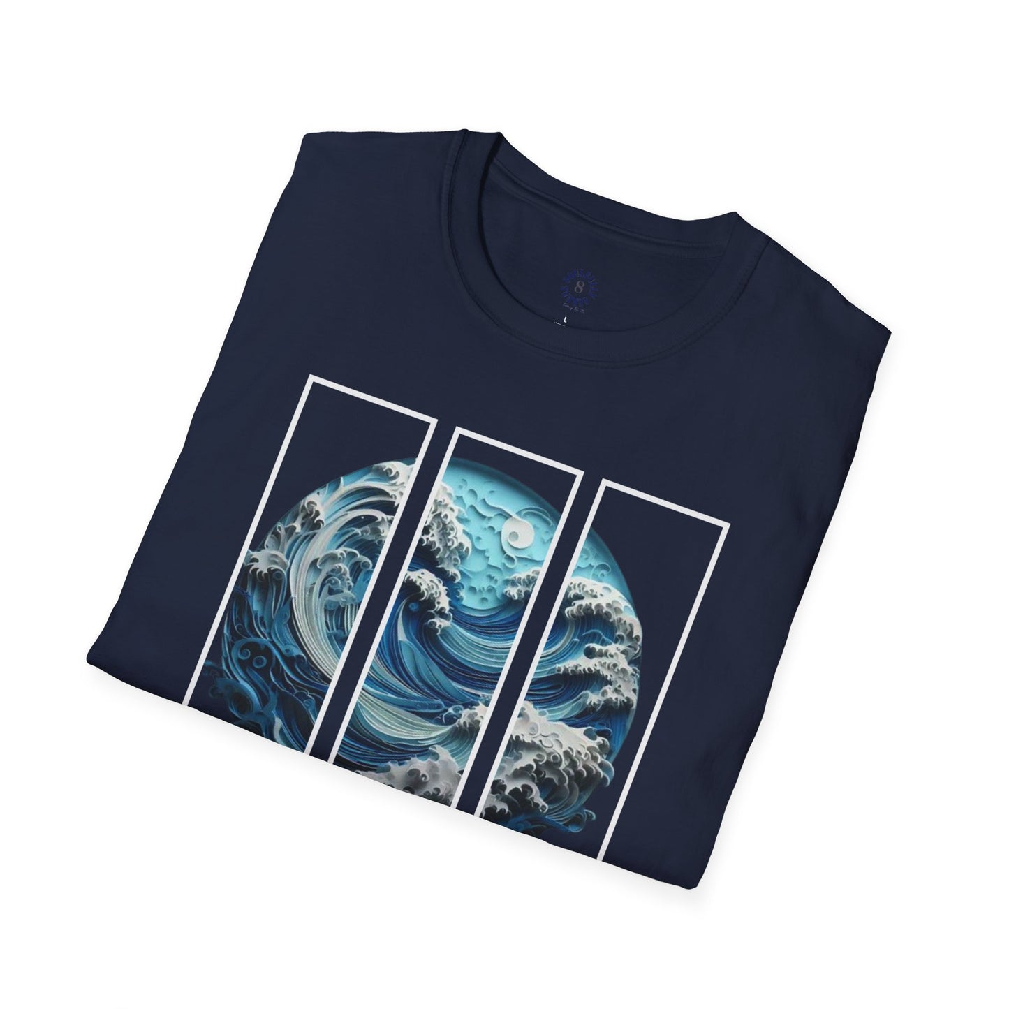 “Ride the Waves, Embrace the Tides” Ocean-Inspired Graphic Tee