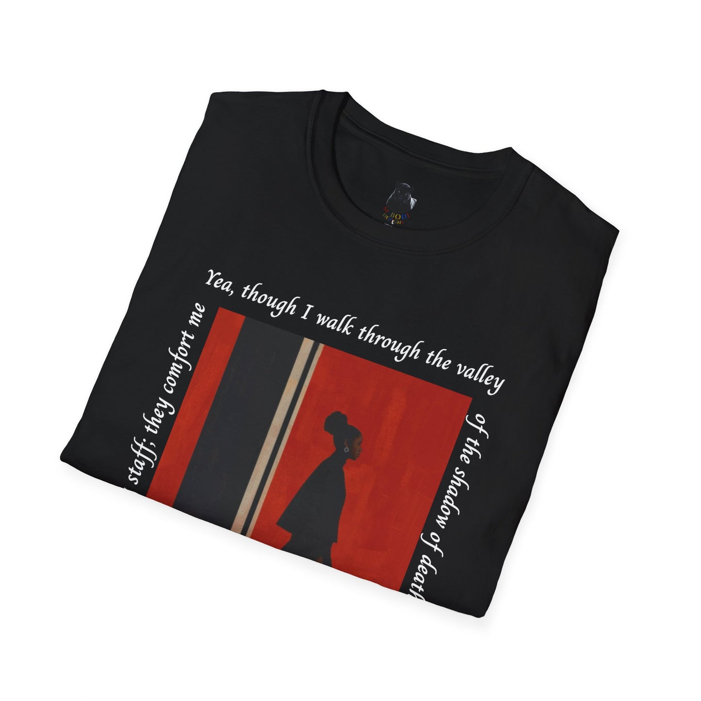 Ebony's Bones “Walk Through the Valley” T-Shirt | M Bodi Dezigns | Faith & Strength Graphic Tee for Adults