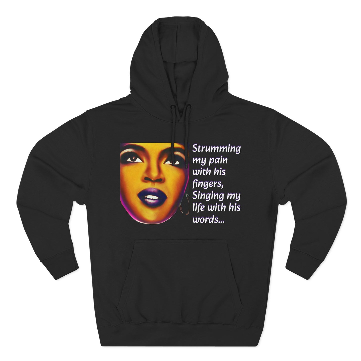 “Killing Me Softly” Lauryn Hill Tribute Hoodie | Melodic-Mi Collection | Soulful R&B Lyric-Inspired Graphic Hoodie for Adults