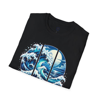 “Ride the Waves, Embrace the Tides” Ocean-Inspired Graphic Tee