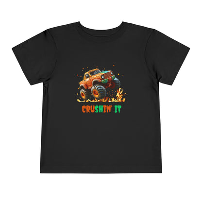 rushin’ It Kids Monster Truck T-Shirt | HugMi Collection | Fun Graphic Tee for Boys & Toddlers