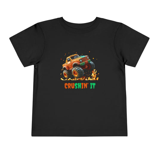 rushin’ It Kids Monster Truck T-Shirt | HugMi Collection | Fun Graphic Tee for Boys & Toddlers