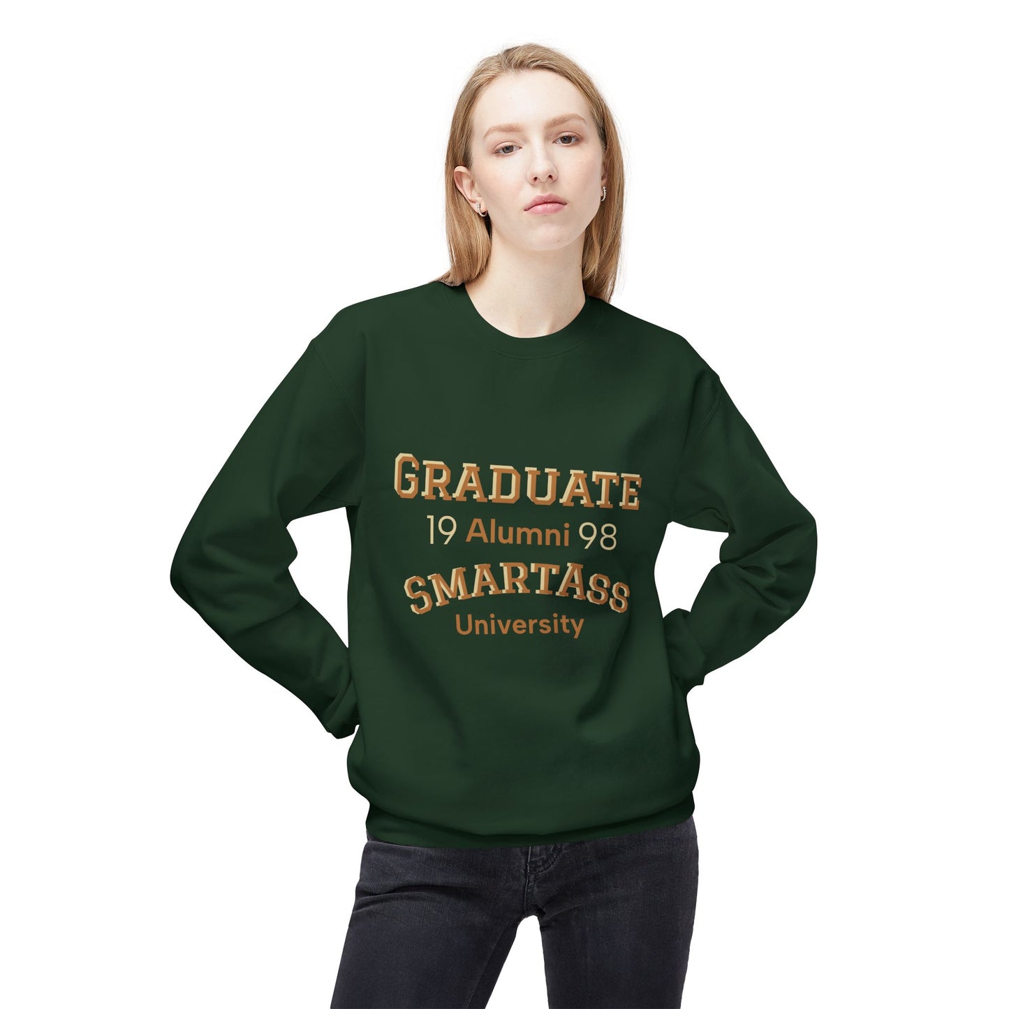 M-Bodi Dezigns “Smartass University” Alumni Crewneck – Graduate Edition