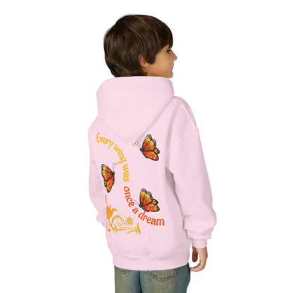 Every Wing Was Once a Dream” Butterfly Hoodie- Available in Pink, Purple, Royal (S-XL)