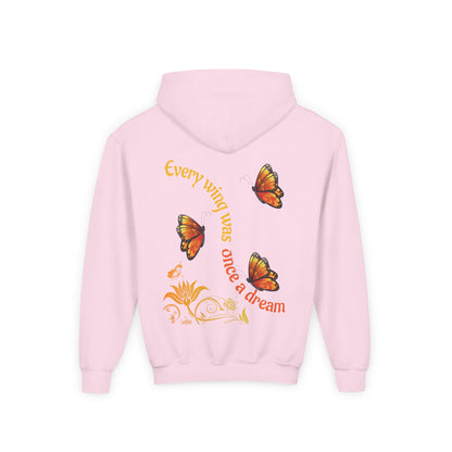 Every Wing Was Once a Dream” Butterfly Hoodie- Available in Pink, Purple, Royal (S-XL)