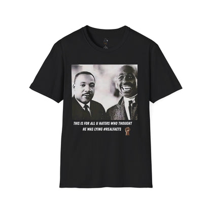 Inspirational Civil Rights Portrait T-Shirt — 'He Was Trying' Quote