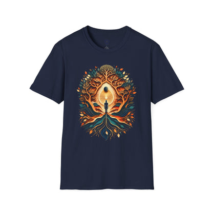 “Rooted and Rising” Soulful Graphic Tee – Spiritual Growth Design