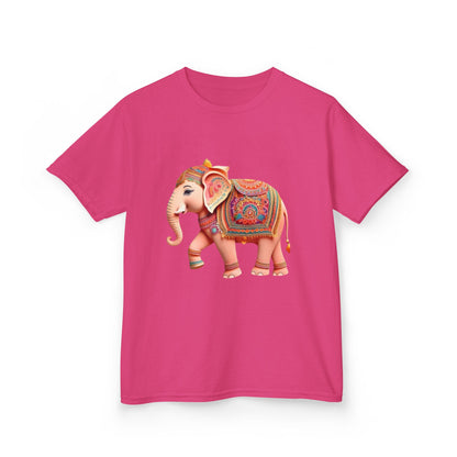 Colorful Elephant Kids T-Shirt | HugMi Collection | Boho Spirit Animal Tee for Kids
