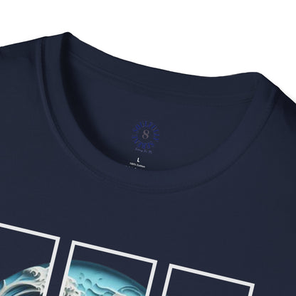 “Ride the Waves, Embrace the Tides” Ocean-Inspired Graphic Tee