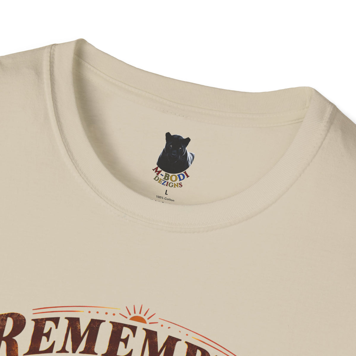 Remember Who You Are" Empowerment T-Shirt | M-Bodi Dezigns | Afrocentric Art Tee for Adults