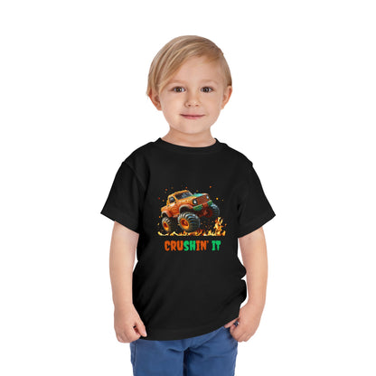 rushin’ It Kids Monster Truck T-Shirt | HugMi Collection | Fun Graphic Tee for Boys & Toddlers