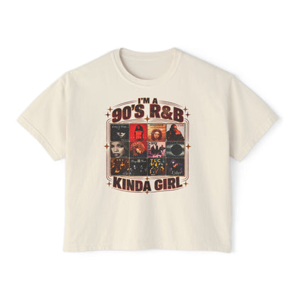 I’m a 90’s R&B Kinda Girl T-Shirt – Retro Music Graphic Tee for Women