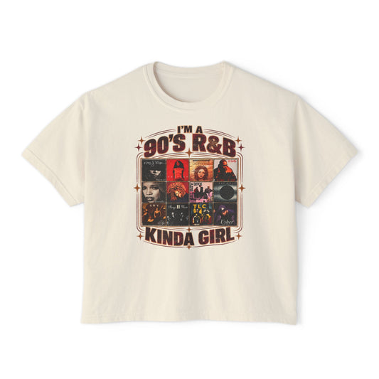 I’m a 90’s R&B Kinda Girl T-Shirt – Retro Music Graphic Tee for Women