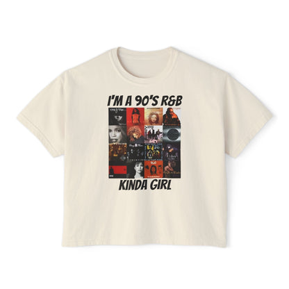 I’m a 90’s R&B Kinda Girl T-Shirt – Retro Music Graphic Tee for Women