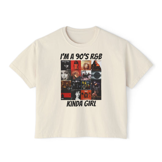 I’m a 90’s R&B Kinda Girl T-Shirt – Retro Music Graphic Tee for Women