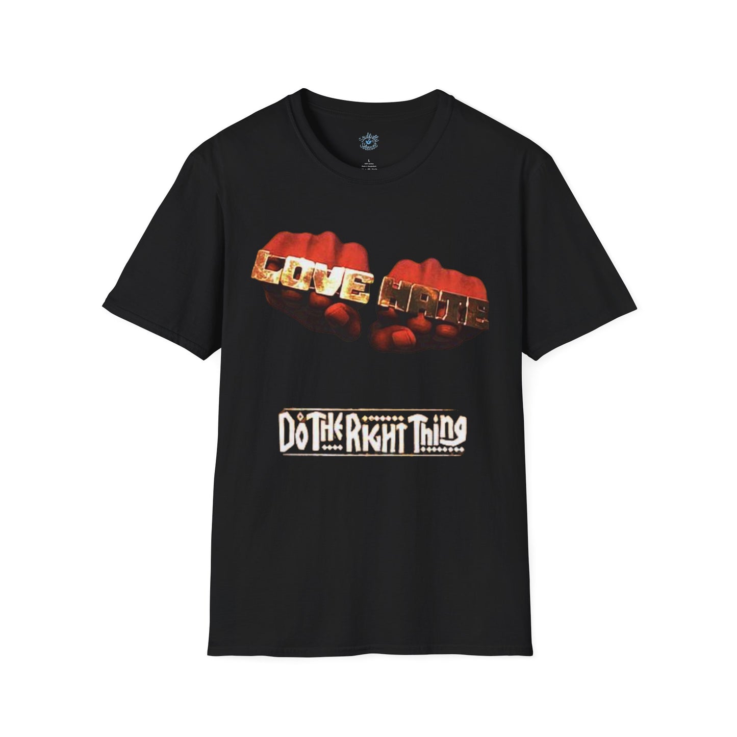 Vintage Do The Right Thing T-Shirt | Love vs Hate Scene Tribute | Spike Lee Joint Tee
