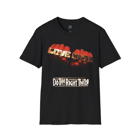 Vintage Do The Right Thing T-Shirt | Love vs Hate Scene Tribute | Spike Lee Joint Tee