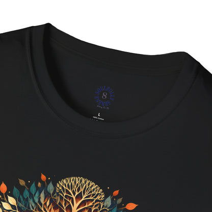 “Rooted and Rising” Soulful Graphic Tee – Spiritual Growth Design