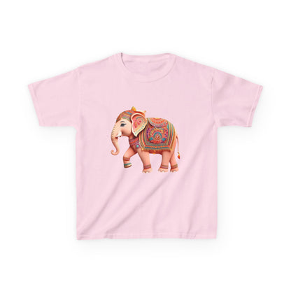 Colorful Elephant Kids T-Shirt | HugMi Collection | Boho Spirit Animal Tee for Kids