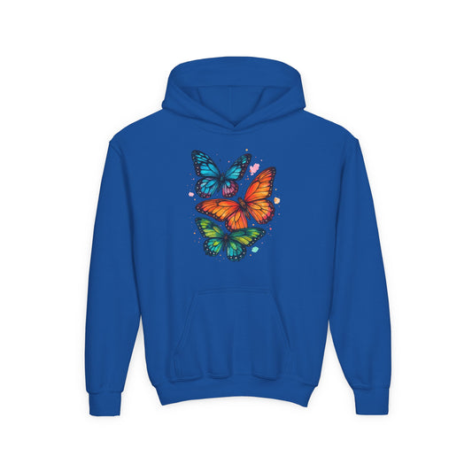 Every Wing Was Once a Dream” Butterfly Hoodie- Available in Pink, Purple, Royal (S-XL)