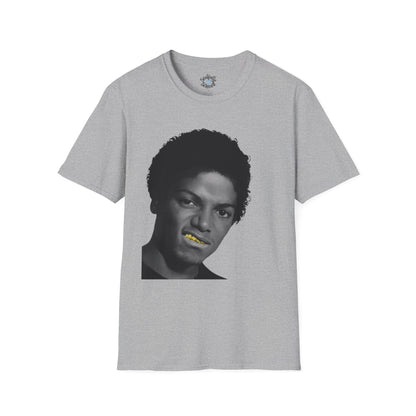 Who's Bad? Music Icon Gold-Grill Tee featuring MJ