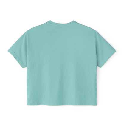 NYC Skyline Boxy Tee — "New York Days / Harlem Nights" Graphic Shirt
