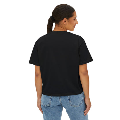 NYC Skyline Boxy Tee — "New York Days / Harlem Nights" Graphic Shirt