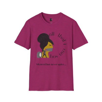 Silenced But Never Quiet T-Shirt | Petty Mi Collection | Speak Your Truth Empowerment Tee for Adults