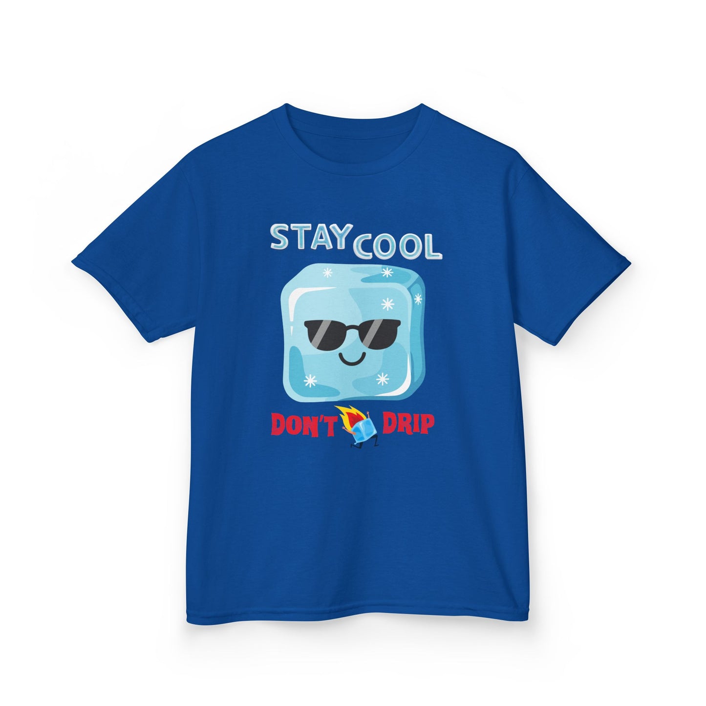 Stay Cool, Don’t Drip Kids T-Shirt | HugMi Collection | Fun Summer Graphic Tee for Kids
