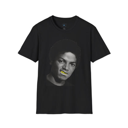 Who's Bad? Music Icon Gold-Grill Tee featuring MJ