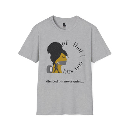 Silenced But Never Quiet T-Shirt | Petty Mi Collection | Speak Your Truth Empowerment Tee for Adults