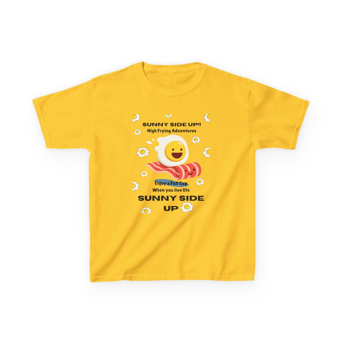 Bacon & Eggs “Sunny Side UP” Kids T-Shirt | HugMi Collection | Fun Foodie Tee