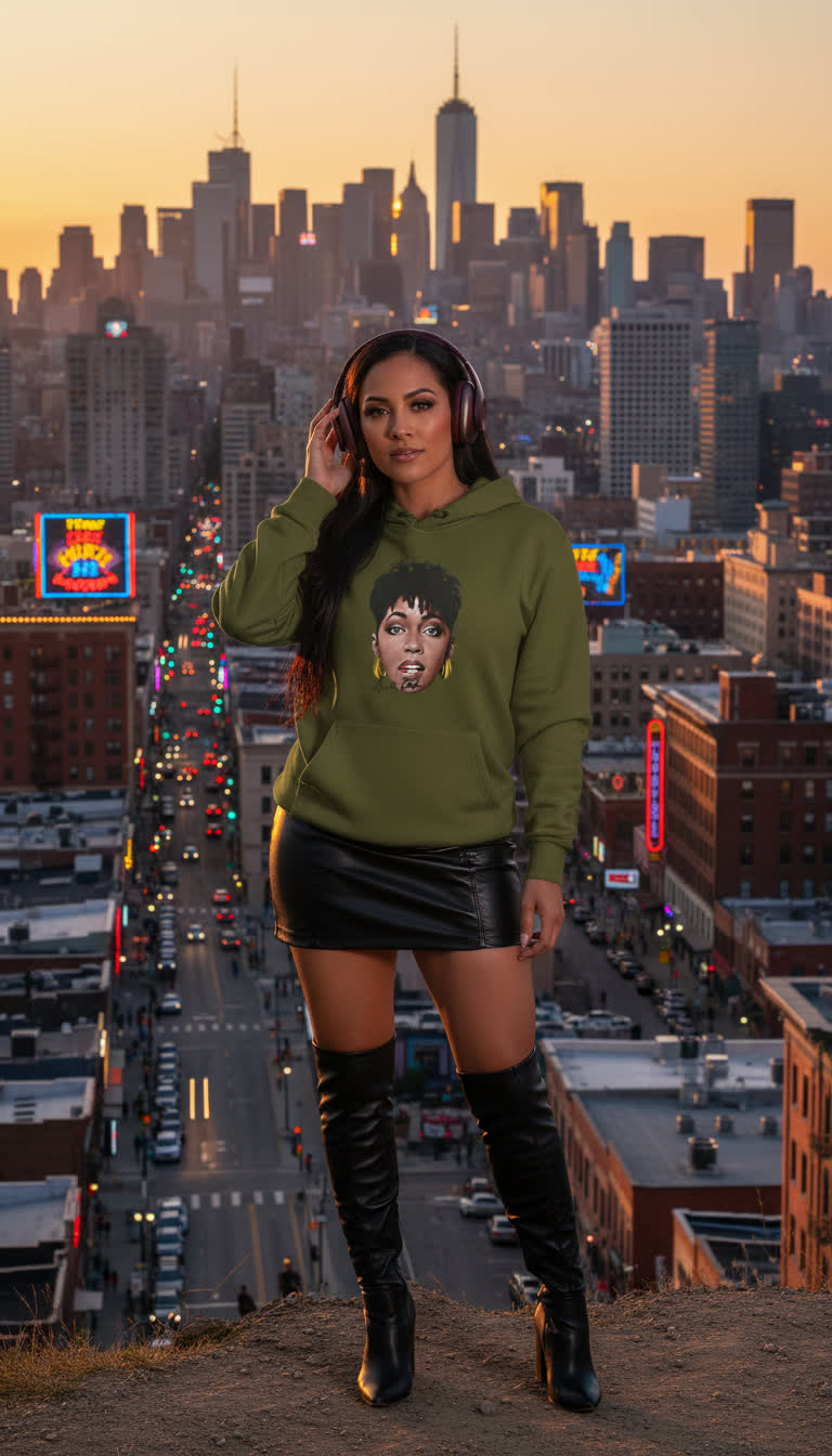 “Sweet Love" Anita Baker Tribute Hoodie | Melodic-Mi Collection | Retro Soul & R&B Icon Graphic Hoodie for Adults