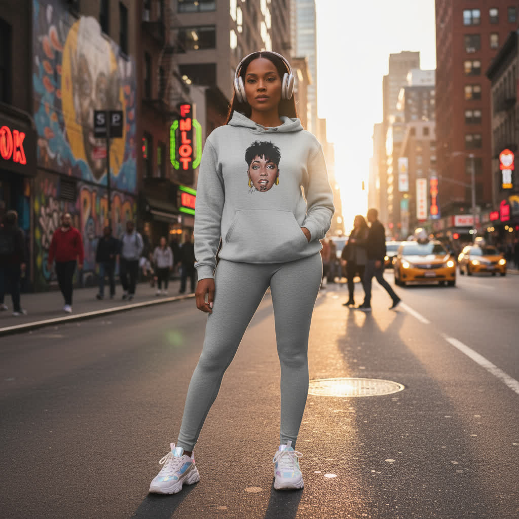“Sweet Love" Anita Baker Tribute Hoodie | Melodic-Mi Collection | Retro Soul & R&B Icon Graphic Hoodie for Adults