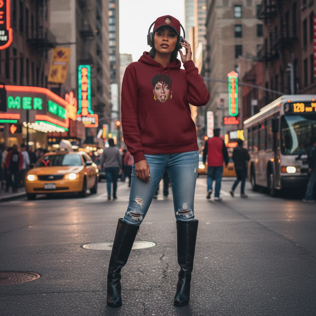 “Sweet Love" Anita Baker Tribute Hoodie | Melodic-Mi Collection | Retro Soul & R&B Icon Graphic Hoodie for Adults