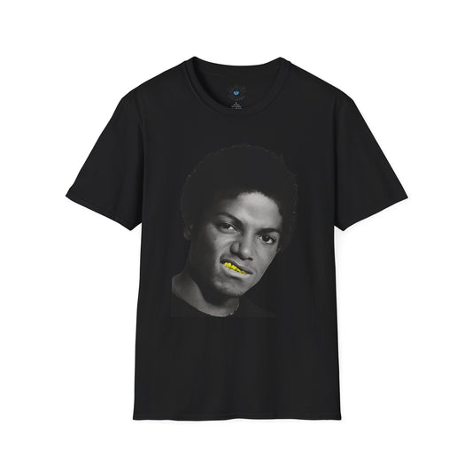 Who's Bad? Music Icon Gold-Grill Tee featuring MJ
