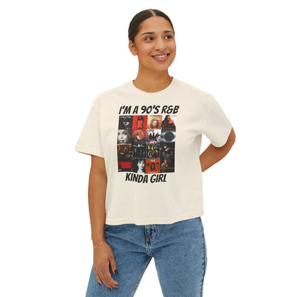 I’m a 90’s R&B Kinda Girl T-Shirt – Retro Music Graphic Tee for Women